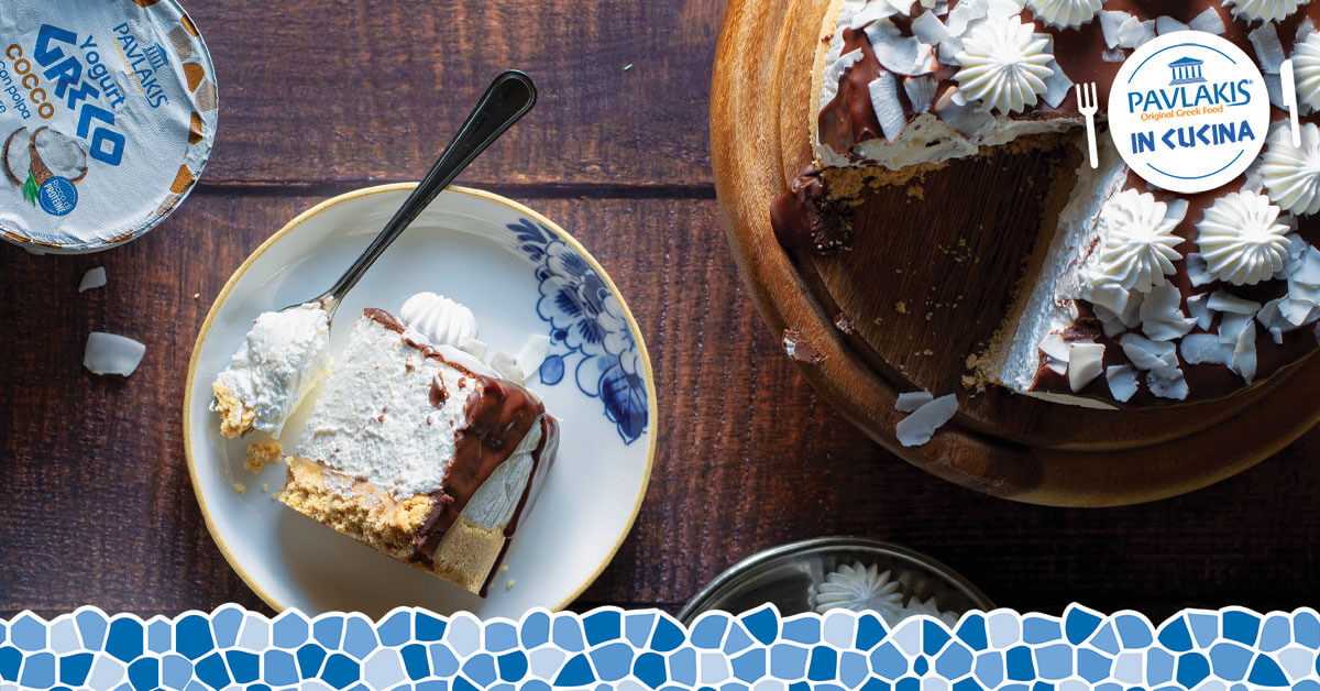 Cheesecake con yogurt greco al cocco Pavlakis